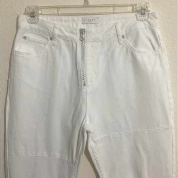NWOT SANDRO Paris Women's White Skinny Jean Pants Size 10 - Picture 1 of 7